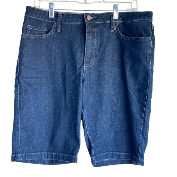 Lee Riders Mid Rise Bermuda Women's Denim Shorts - Picture 1 of 12
